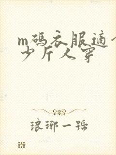 m码衣服适合多少斤人穿