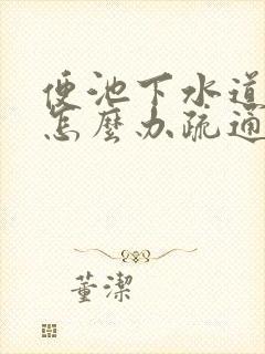 便池下水道堵了怎么办疏通有妙招