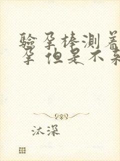 验孕棒测着没怀孕 但是不来月经