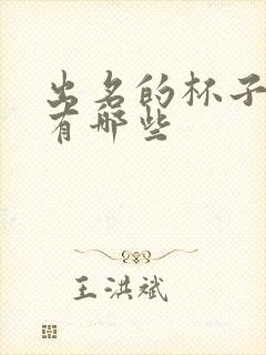 出名的杯子品牌有哪些