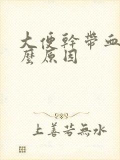 大便干带血是什么原因