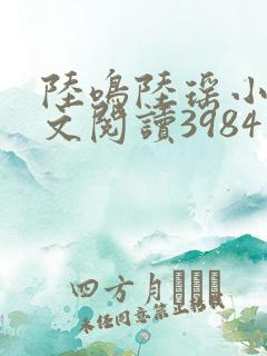 陆鸣陆瑶小说全文阅读3984章