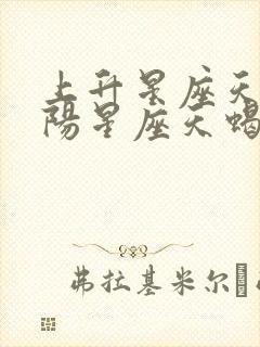 上升星座天蝎太阳星座天蝎