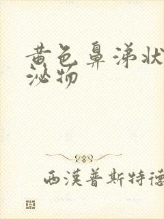 黄色鼻涕状的分泌物