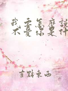 我要怎么说才能不爱你是什么歌