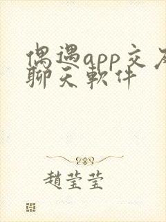 偶遇app交友聊天软件