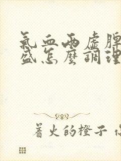 气血两虚脾虚湿盛怎么调理