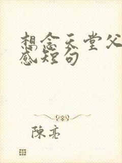 想念天堂父亲伤感短句