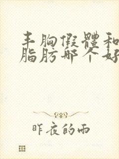 丰胸假体和自身脂肪哪个好