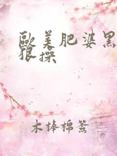 欧美肥婆黑逼狠狠操