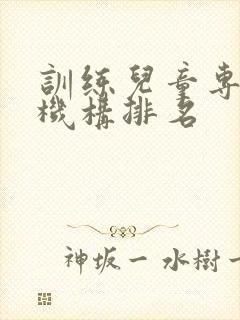 训练儿童专注力机构排名