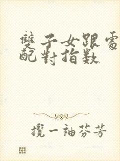 双子女跟处女男配对指数