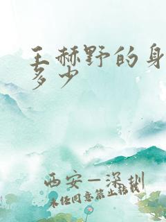 王赫野的身高是多少