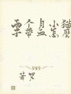 两个月小猫拉肚子带血怎么办