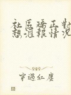 社区矫正对象思想汇报情况登记表