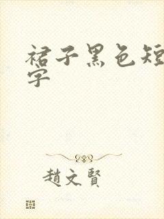 裙子黑色短裙a字