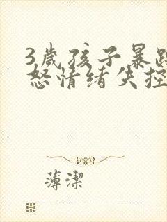 3岁孩子暴躁易怒情绪失控有暴力倾向