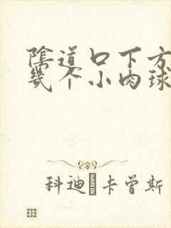 阴道口下方长了几个小肉球