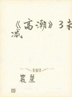 《高潮》3未删减
