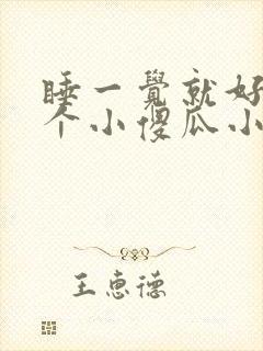 睡一觉就好啦你个小傻瓜小说