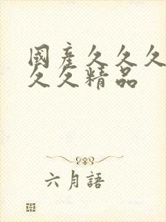 国产久久久久久久久精品