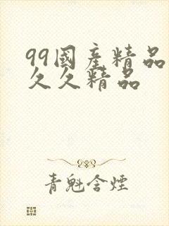 99国产精品久久久精品