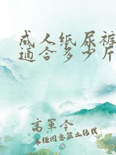 成人纸尿裤l码适合多少斤穿