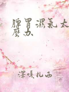 脾胃湿气太重怎么办