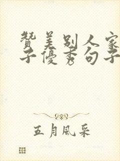 赞美别人家的孩子优秀句子