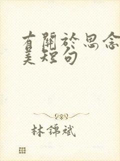 有关于思念的唯美短句