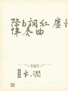 降b调红尘情歌伴奏曲