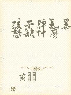 孩子脾气暴躁易怒缺什么