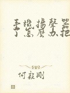 手机扬声器进水了怎么办把水震出来