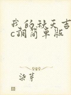 我的秋天吉他谱c调简单版