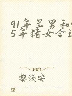 91年羊男和95年猪女合适吗