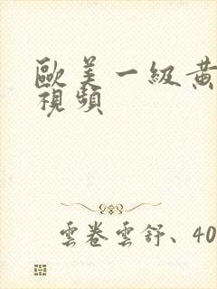 欧美一级黄色性视频