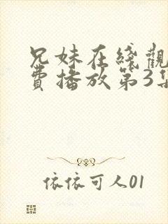 兄妹在线观看免费播放第3集