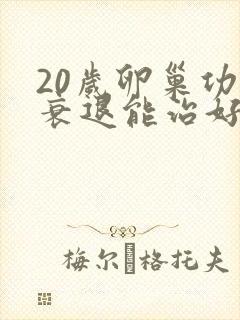 20岁卵巢功能衰退能治好吗