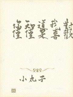 你知道我对你不仅仅是喜欢歌词