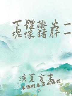 下体排出一坨血块像猪肝一样