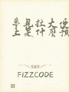 梦见拉大便在身上是什么预兆女性