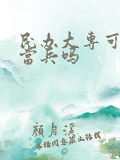 民办大专可以去当兵吗