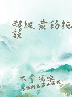 超级黄的纯肉小说