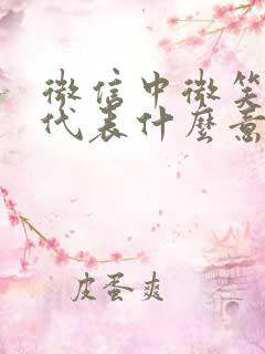 微信中微笑表情代表什么意思