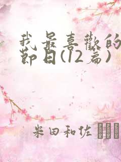 我最喜欢的传统节日(12篇)