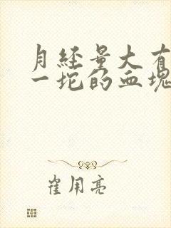 月经量大有一坨一坨的血块