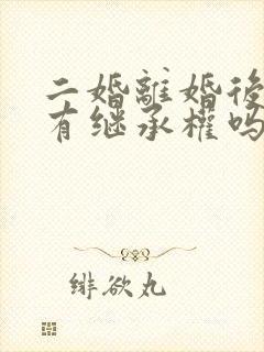 二婚离婚后继子有继承权吗