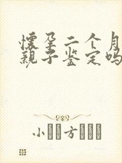 怀孕二个月能做亲子鉴定吗