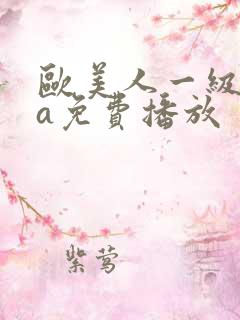 欧美人一级淫片a免费播放