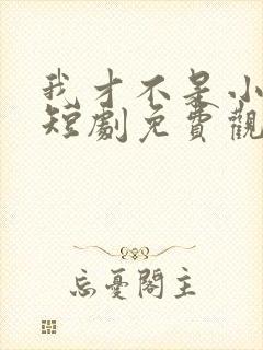 我才不是小可怜短剧免费观看全集